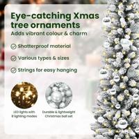 Kunstkerstboom met 150 LED Wit 150 cm PVC en Metaal en Plastic - thumbnail