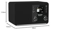 TechniSat Digitradio 307 BT DAB radio Zwart - thumbnail