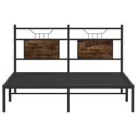 Bedframe zonder matras hout gerookt eikenkleurig 140x200 cm - thumbnail