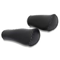 Selle Orient lederen handvatten set zwart 130/92 mm - thumbnail