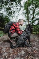 HUNTER Hondentuigje Maldon Up, petrol/grijs, Maat: M-L - thumbnail