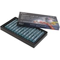 Gallery Oliepastel, L: 7 cm, d 11 mm, dikte 11 mm, malachite green (180), 12 stuk/ 1 doos - thumbnail