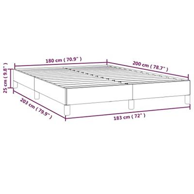 Bedframe fluweel donkergrijs 180x200 cm
