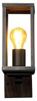 ECO-Light KARO 2100112 Buitenlamp (wand) E27 Zwart, Hout - thumbnail