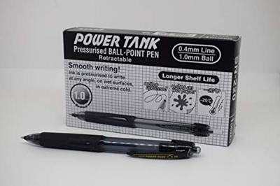 Balpen uni-ball powertank m zwart | 12 stuks