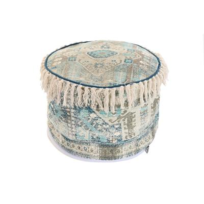 Kussen DKD Home Decor Voor op de grond Beige Blauw Bruin 40 x 40 x 40 cm Arabisch Franjes