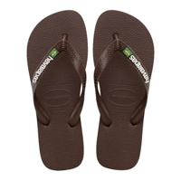 Havaianas Brasil logo dark brown Bruin maat 4142 - thumbnail