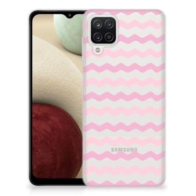 Samsung Galaxy A12 | TPU bumper | Waves Roze