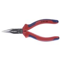 Knipex 25 05 160 Platte rondbektang Elektronica en fijnmechanica Recht Vanadium elektrostaal 160 mm - thumbnail