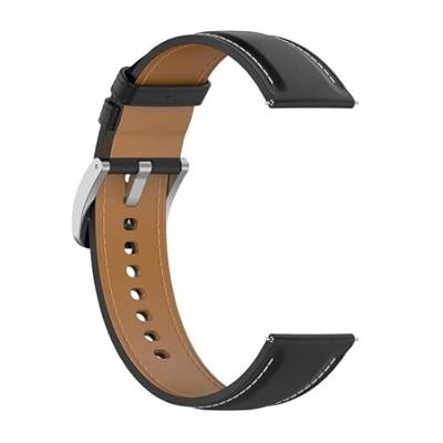 Luxe leren bandje - Zwart - Garmin Vivoactive 6 / Vivoactive 5 / Vivoactive 3