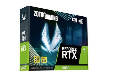 Zotac Nvidia GeForce RTX 3050 Videokaart Eco Solo 8 GB GDDR6-RAM PCIe x8 HDMI, DisplayPort Vulkan, NVIDIA G-Sync
