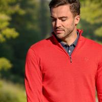 Heren Trui Kralingen | Rood Oranje Melange - thumbnail