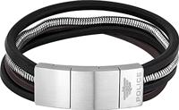 Police PJ26551BSS.01 Leer 19-21 cm Heren armband - thumbnail