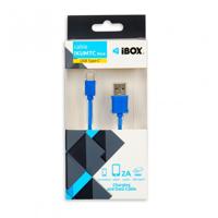 iBox IKUMTCB USB-kabel 1 m USB 2.0 USB A USB C Blauw - thumbnail