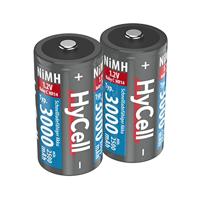 HyCell Oplaadbare batterij batterij baby C type 3000mAh NiMH zonder geheugeneffect 2-pack foto batterij digitale camera speelgoed accu - thumbnail