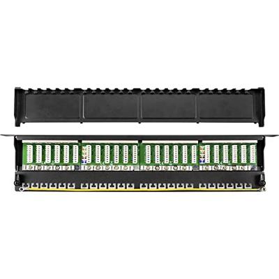 Renkforce Netwerkpatchpaneel 483 mm (19) CAT 6A 0.5 HE Ingericht