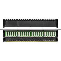 Renkforce Netwerkpatchpaneel 483 mm (19) CAT 6A 0.5 HE Ingericht - thumbnail
