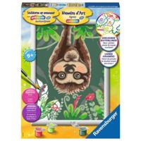 Ravensburger Schilderen op Nummer Luiaard - thumbnail