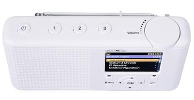 Reflexion TRA23i/WH Internetradio Internet, DAB+, DAB, VHF (FM) Bluetooth, Internetradio, DAB+, FM Oplaadbaar Wit
