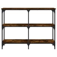 Wandtafel 100x29x75 cm bewerkt hout gerookt eikenkleurig - thumbnail