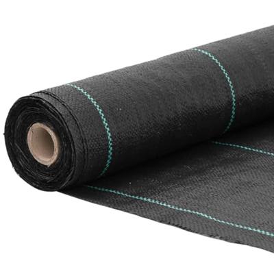 VidaXL Onkruidmembraan zwart 0,5x50 m pp