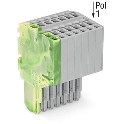 WAGO 2020-208/000-037 Connector, female Groen, Geel, Grijs 25 stuk(s)