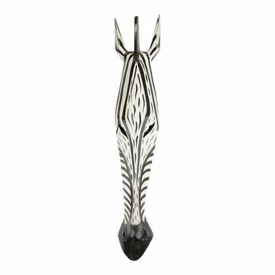 Houten Muurdecoratie Masker Zebra M Houten Muurdecoratie Masker Zebra M