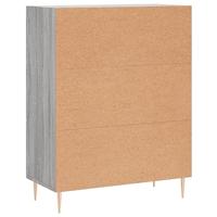 Dressoir 69,5x34x90 cm bewerkt hout grijs sonoma eikenkleurig - thumbnail