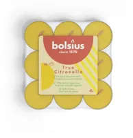 Bolsius geurtheelicht true citronella 18 stuks - thumbnail
