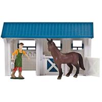Dutch Farm Paardenstal met Figuur en Paard - thumbnail