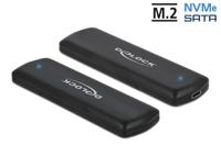 DeLOCK 42633 External USB Type-C© Combo Enclosure for M.2 NVMe PCIe or SATA SSD interfacekaart/-adap - thumbnail