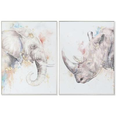 Schilderij DKD Home Decor Modern dieren 60 x 3,5 x 80 cm (2 Stuks)