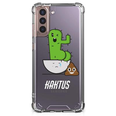 Samsung Galaxy S21 Plus Stevig | Bumper Hoesje | Cactus Poo Samsung Galaxy S21 Plus Stevig | Bumper Hoesje | Cactus Poo