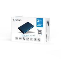 Behuizing voor Harde Schijf Aisens ASE-2525PB Blauw Marineblauw 2,5" - thumbnail