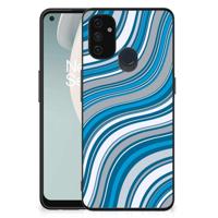 OnePlus Nord N100 Back Case Waves Blue - thumbnail