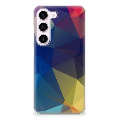 Samsung Galaxy S23 | TPU Hoesje | Polygon Dark