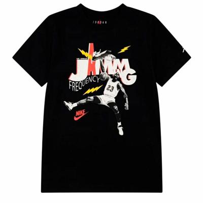 T-Shirt met Korte Mouwen voor kinderen Jordan Mj Jamming Ss Zwart - Maat: 10-12 Jaar