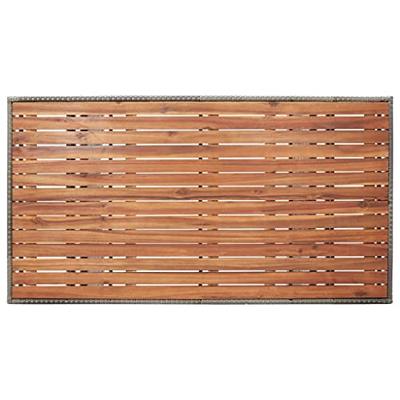 Tuintafel 120x70x66 cm massief acaciahout grijs