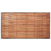 Tuintafel 120x70x66 cm massief acaciahout grijs - thumbnail
