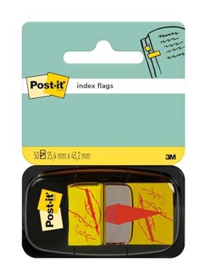 Post-it Index 'Sign Here', ft 25,4 x 43,2 mm, houder met 50 tabs Post-it Index 'Sign Here', ft 25,4 x 43,2 mm, houder met 50 tabs