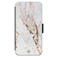 iPhone 13 flipcase - Marmer goud - thumbnail