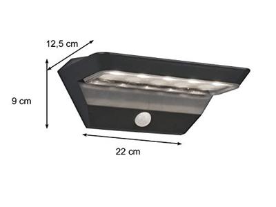 Trio Sensor muurlampMendoza op zonne energie - R22241142