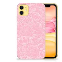 Apple iPhone 11 | TPU Case | White Flowers - thumbnail