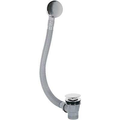 Tres Selection bad afvoer met overloop en click-waste rond chroom Tres Selection bad afvoer met overloop en click-waste rond chroom