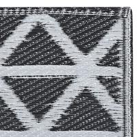 VidaXL Buitenkleed arakil 80x150 cm pp zwart - thumbnail