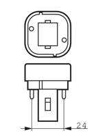 Fluorescentielamp Philips lynx G24D 1200 Lm (830 K) - thumbnail