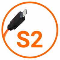 Miops camera verbindingskabel sony s2 oranje - thumbnail