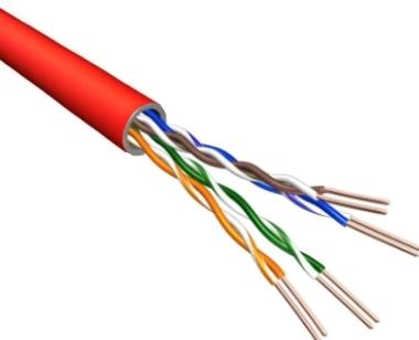 Cat6A U/UTP Kabel - patchkabel - AWG24 - LSZH - Rood - 500m - soepel Cat6A U/UTP Kabel - patchkabel - AWG24 - LSZH - Rood - 500m - soepel