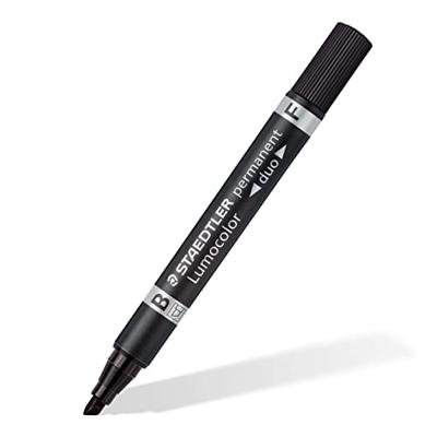 Permanente markeerstift Staedtler Lumocolor 348 Zwart (10 Stuks)