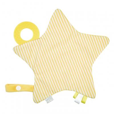 Saro Knuffeldoekje Ster Geel 24 X 22 Cm
